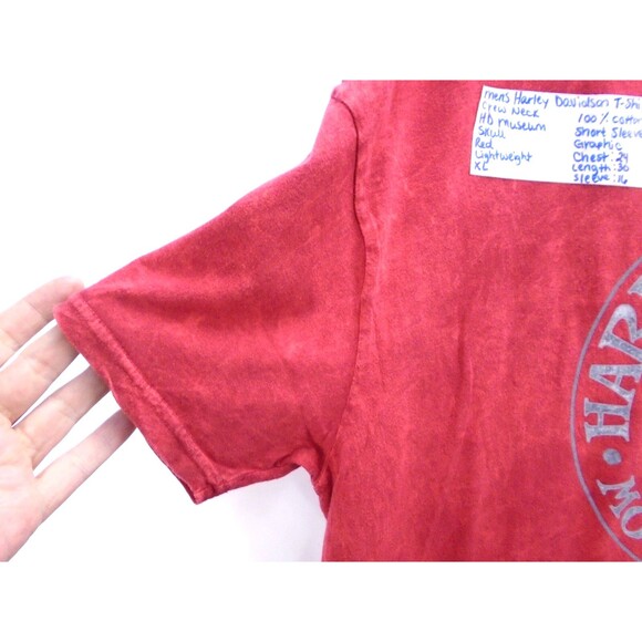 Harley Davidson Museum Shirt Men's Size XL Skull Red Milwaukee Wi - Picture 4 of 11